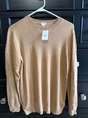 Crewcuts Men’s Crewneck Sweater - Camel Brown